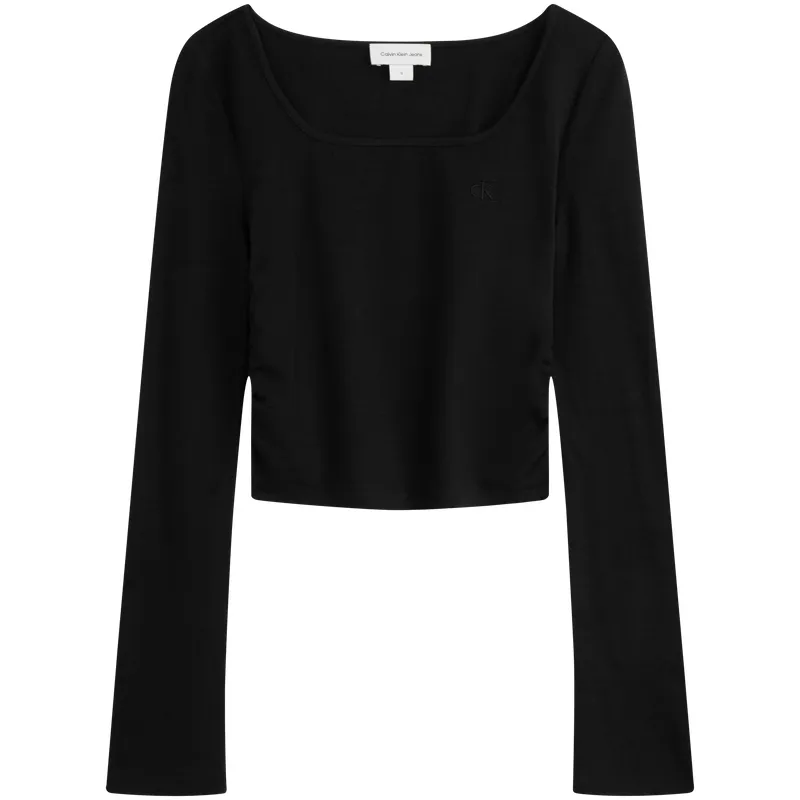 Calvin Klein SS25 T-Shirts Women's Square Collar Moderate