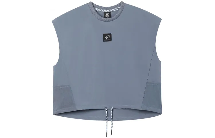 New Balance Crop Top Women's Gray Blue