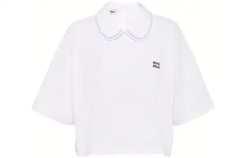 MIU MIU FW22 Crop Top Women's White