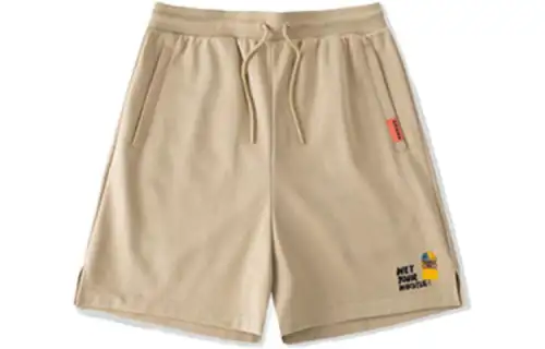 ANTA Basketball Collection Basketball Shorts Men's Banana Khaki Moderate Straight Fit Pants
