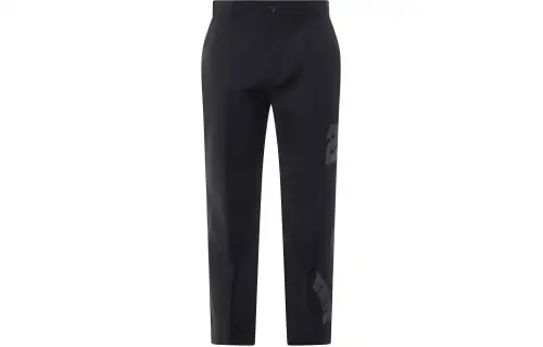 OFF-WHITE straight-leg virgin wool trousers