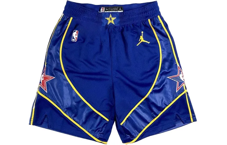 Jordan Basketball Shorts Men's Blue Moderate Straight Fit Pants