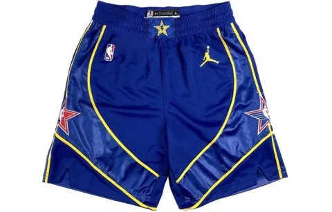Jordan Basketball Shorts Men's Blue Moderate Straight Fit Pants
