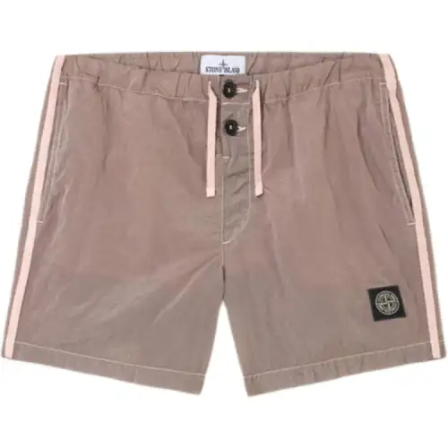 STONE ISLAND Compass Patch Mid Rise Swim Shorts