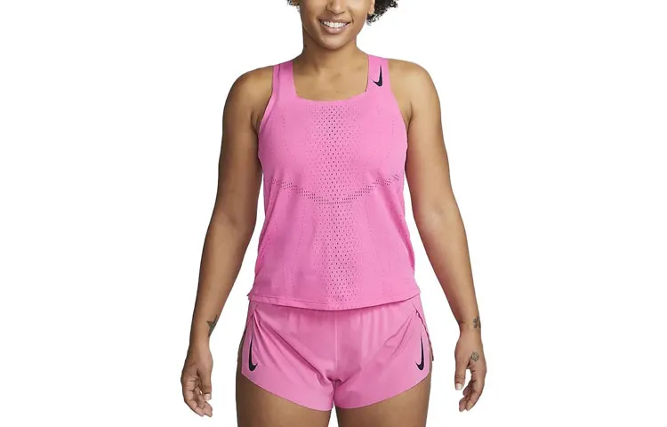 Nike Tank Tops Women's Violet Straight Fit
