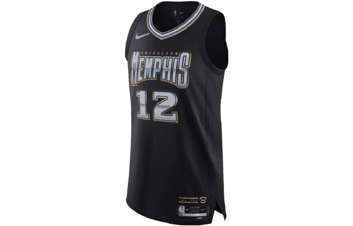 Nike Basketball Jerseys Men's Black Moderate Straight Fit