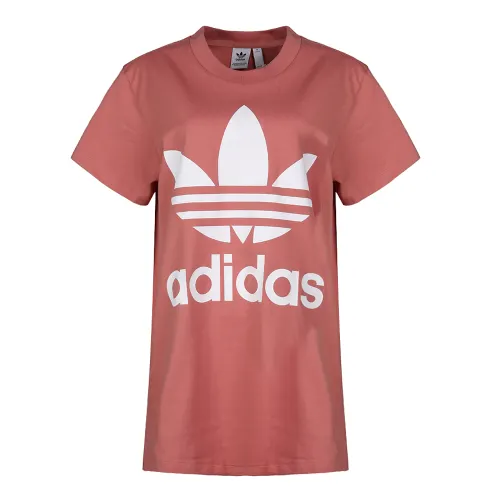 Adidas Originals BIG TREFOIL T Shirt Women's Red