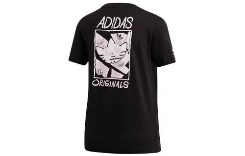 Adidas Originals Set in Sleeve T Shirt Women's Black