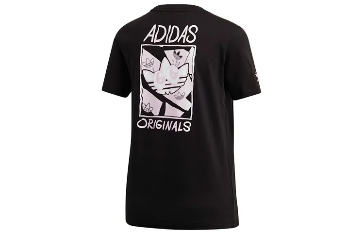 Adidas Originals Set in Sleeve T Shirt Women's Black