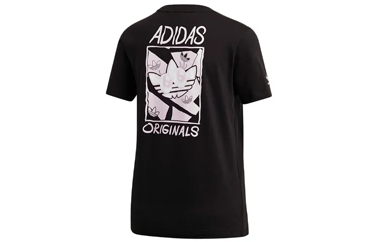Adidas Originals Set in Sleeve T Shirt Women's Black