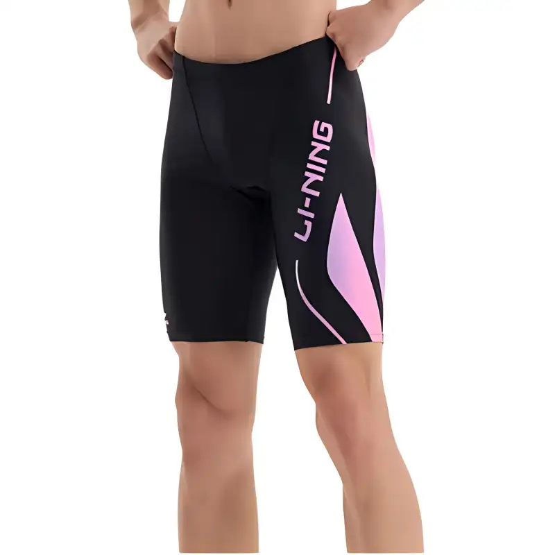 Li Ning Swimming Shorts Men's Rainbow Pink