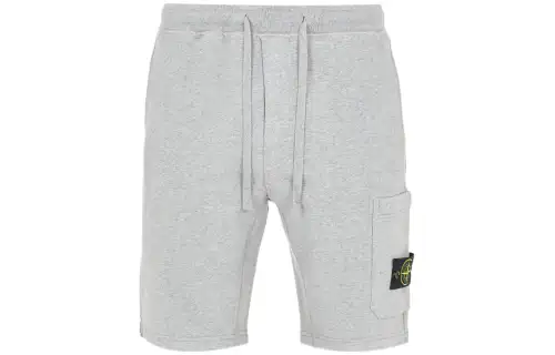 STONE ISLAND 64651 Cotton Fleece Garment Dyed Shorts
