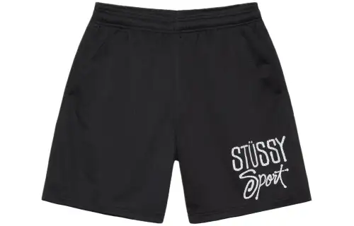 Stussy logo-print mesh track shorts