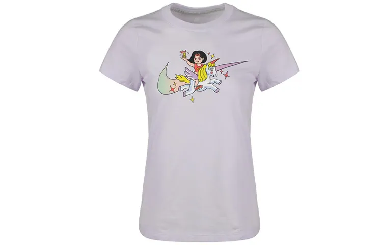 Nike Set in Sleeve T Shirt Women's Light Purple
