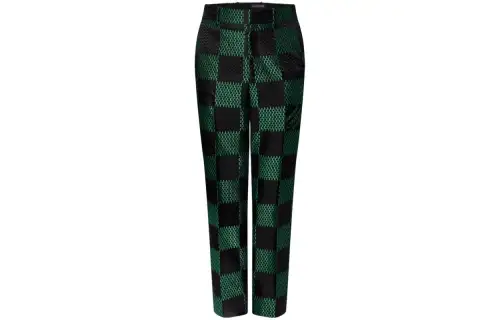 LOUIS VUITTON Damier Nylon Cigarette Pants