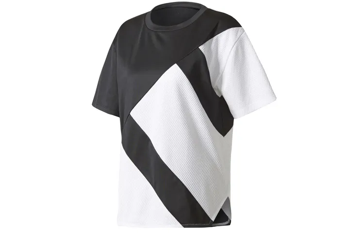 Adidas Originals Drop Shoulder Sleeve T Shirt Women's Black White