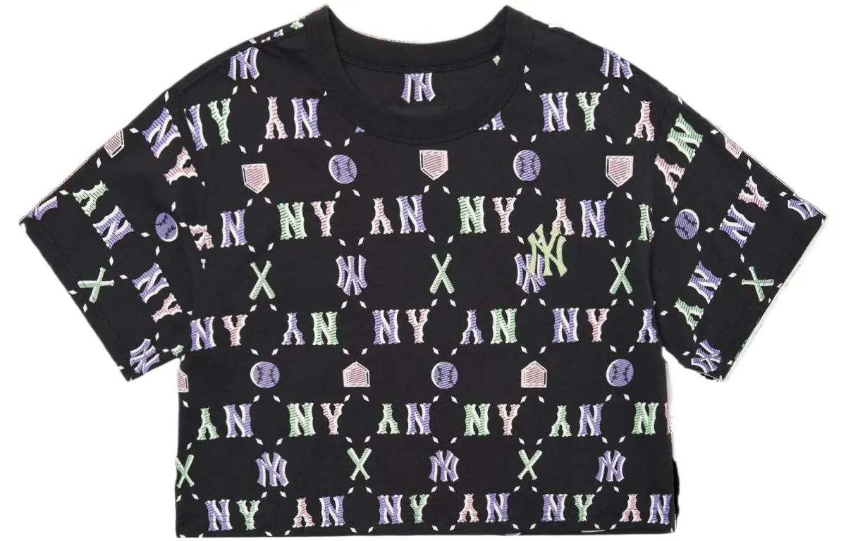 MLB Drop Shoulder Sleeve T Shirt Women's Black