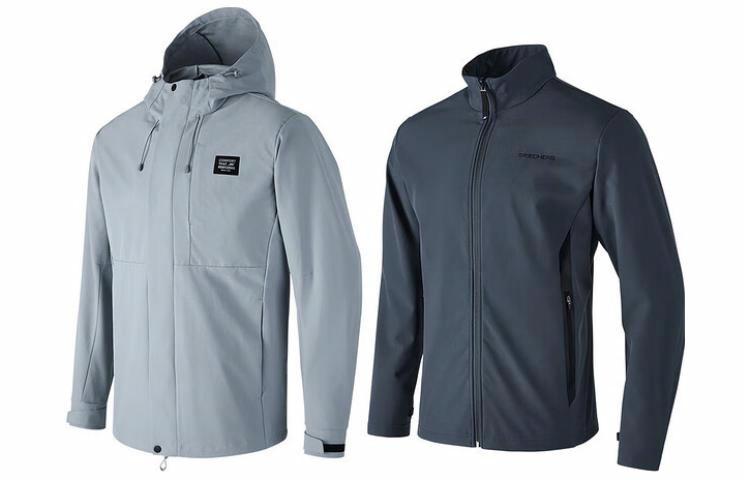 Мужская куртка Skechers Woven Jacket (серая)