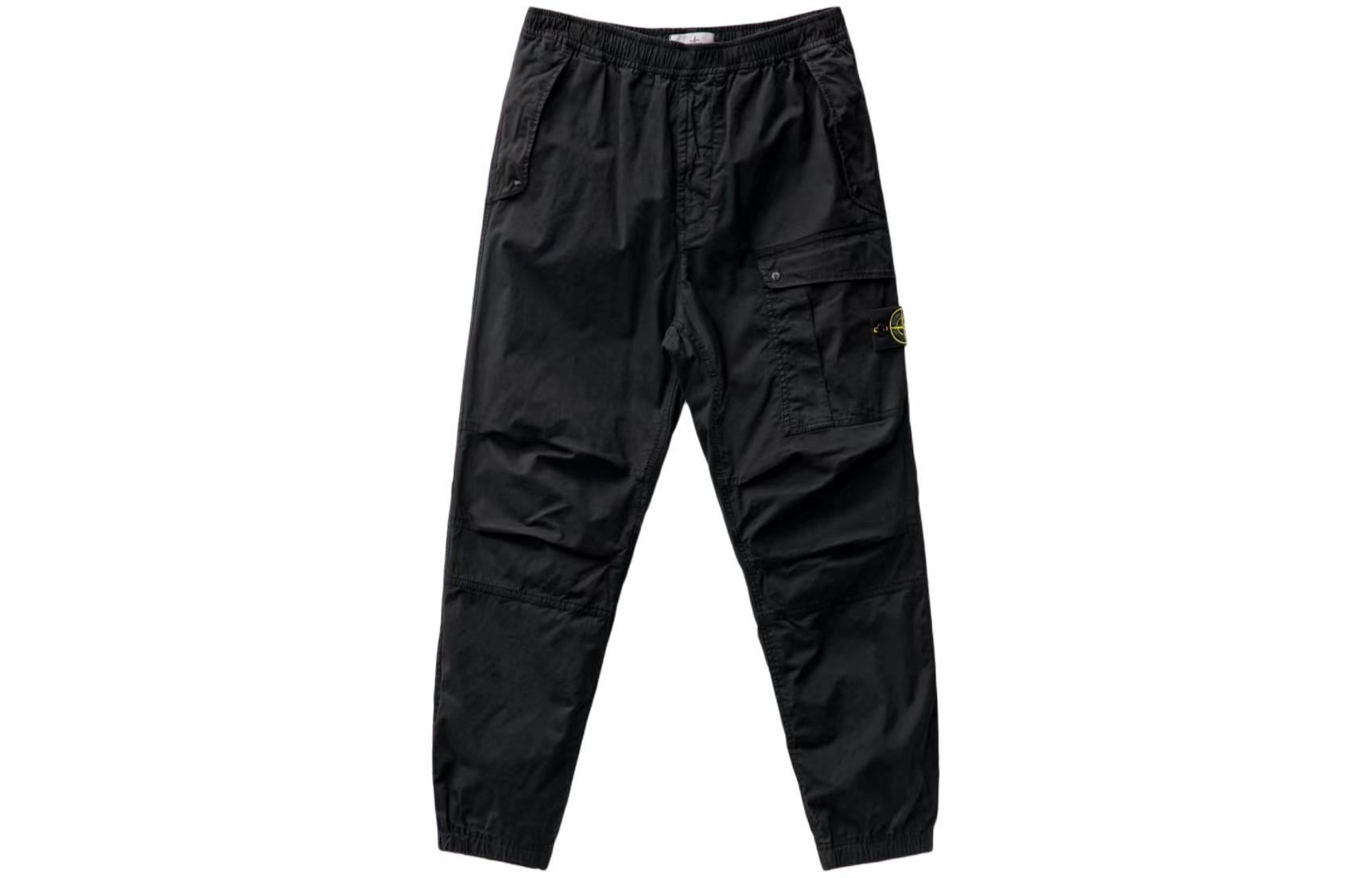 Мужские штаны STONE ISLAND SS24 Supima (черные)