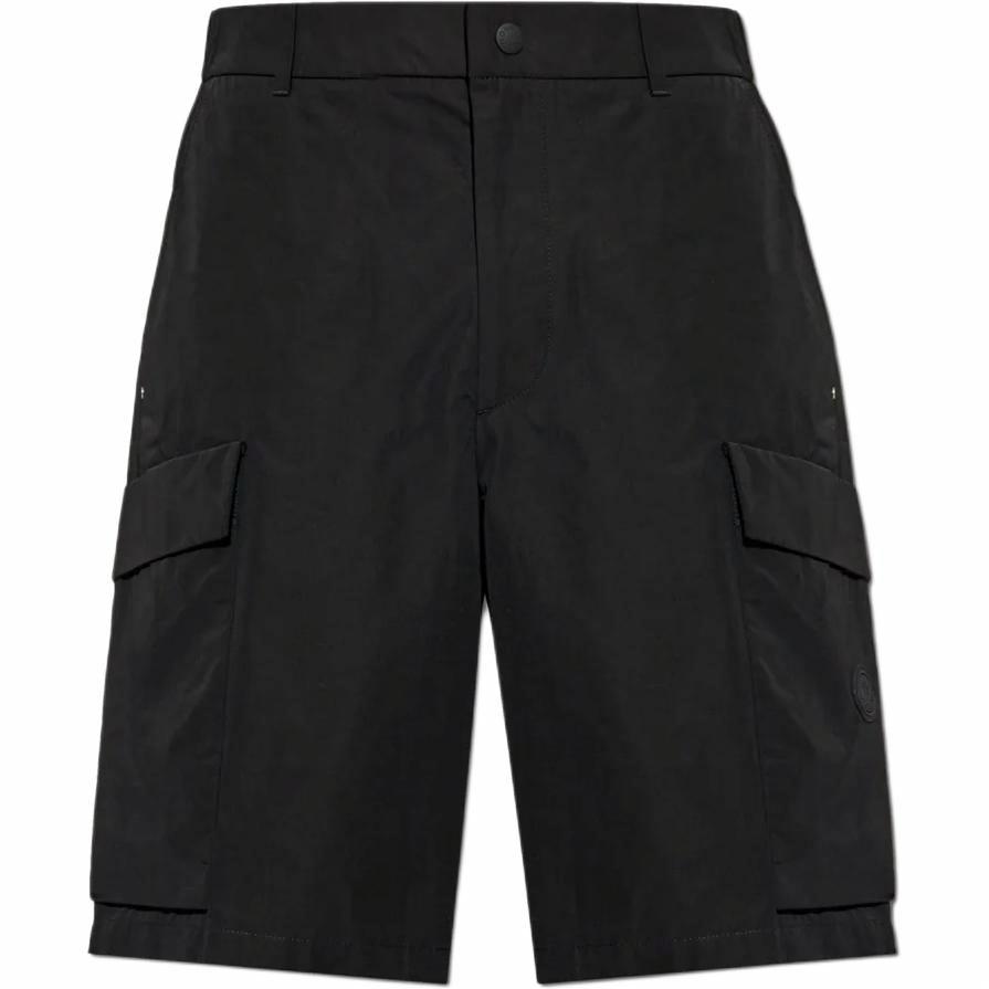 Мужские шорты Moncler Cargo Shorts (черные)