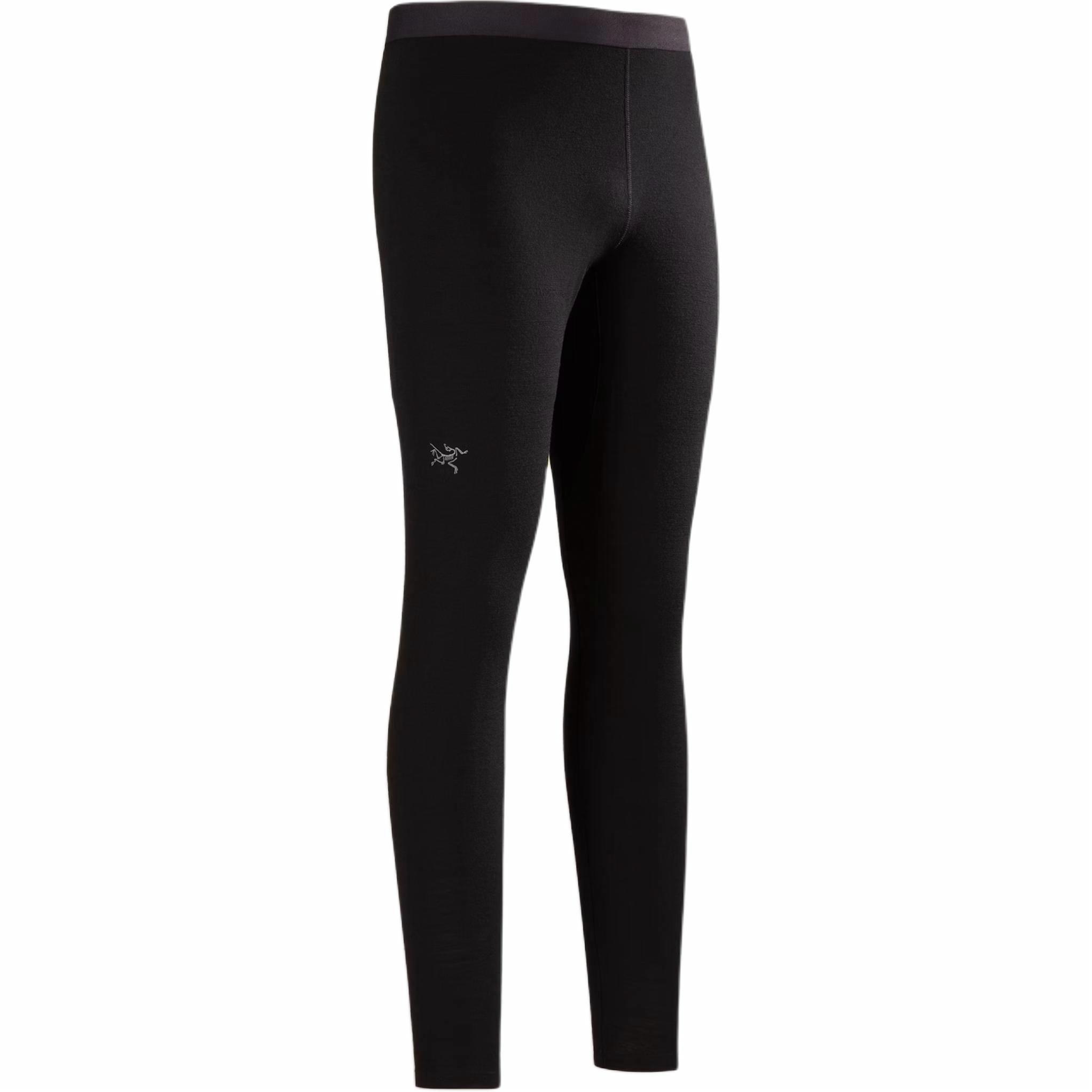 Мужские термоштаны Arcteryx RHO Merino Wool Bottom (черные)