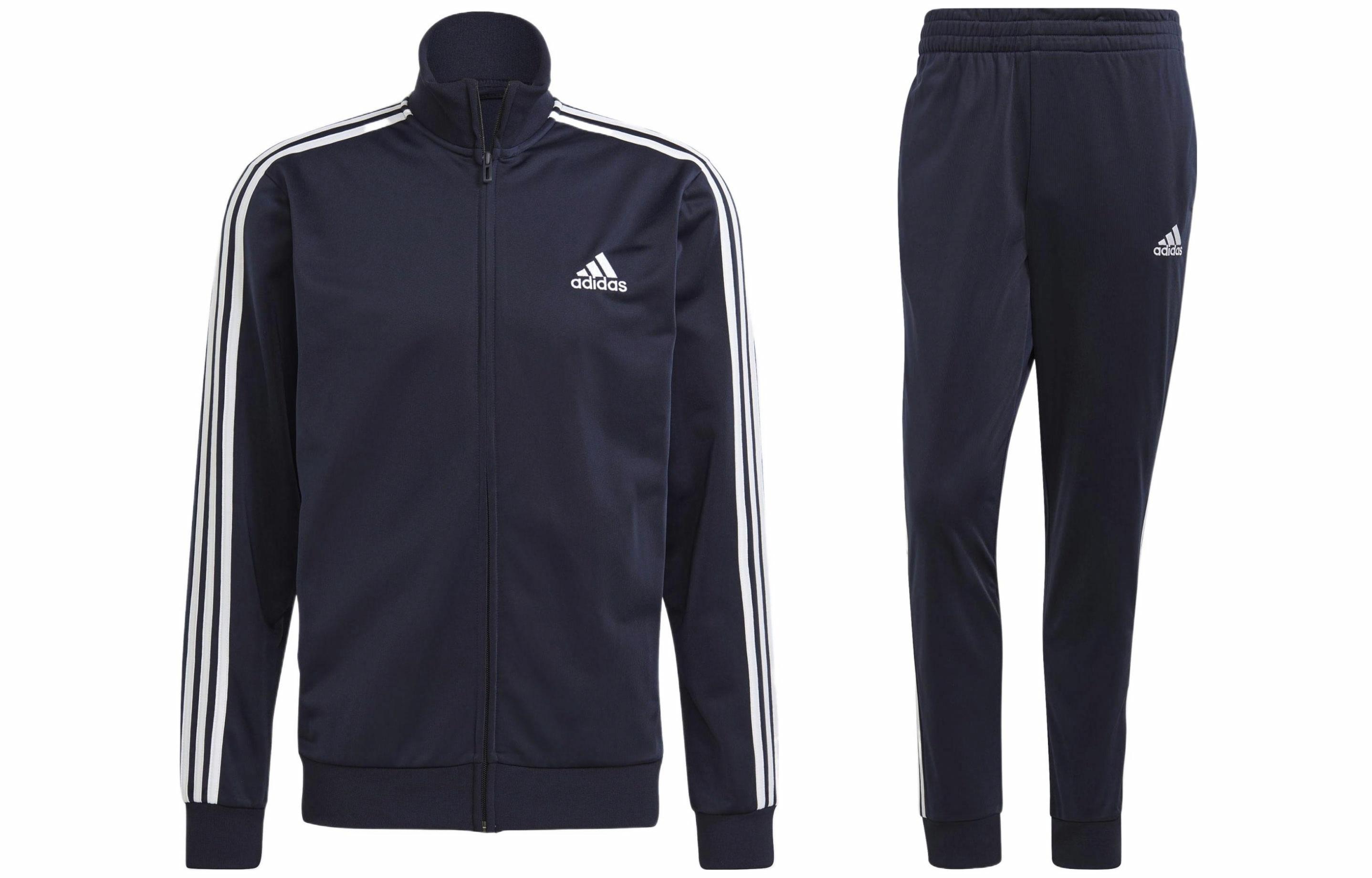 Мужской костюм adidas ESSENTIALS 3-Stripes (синий)