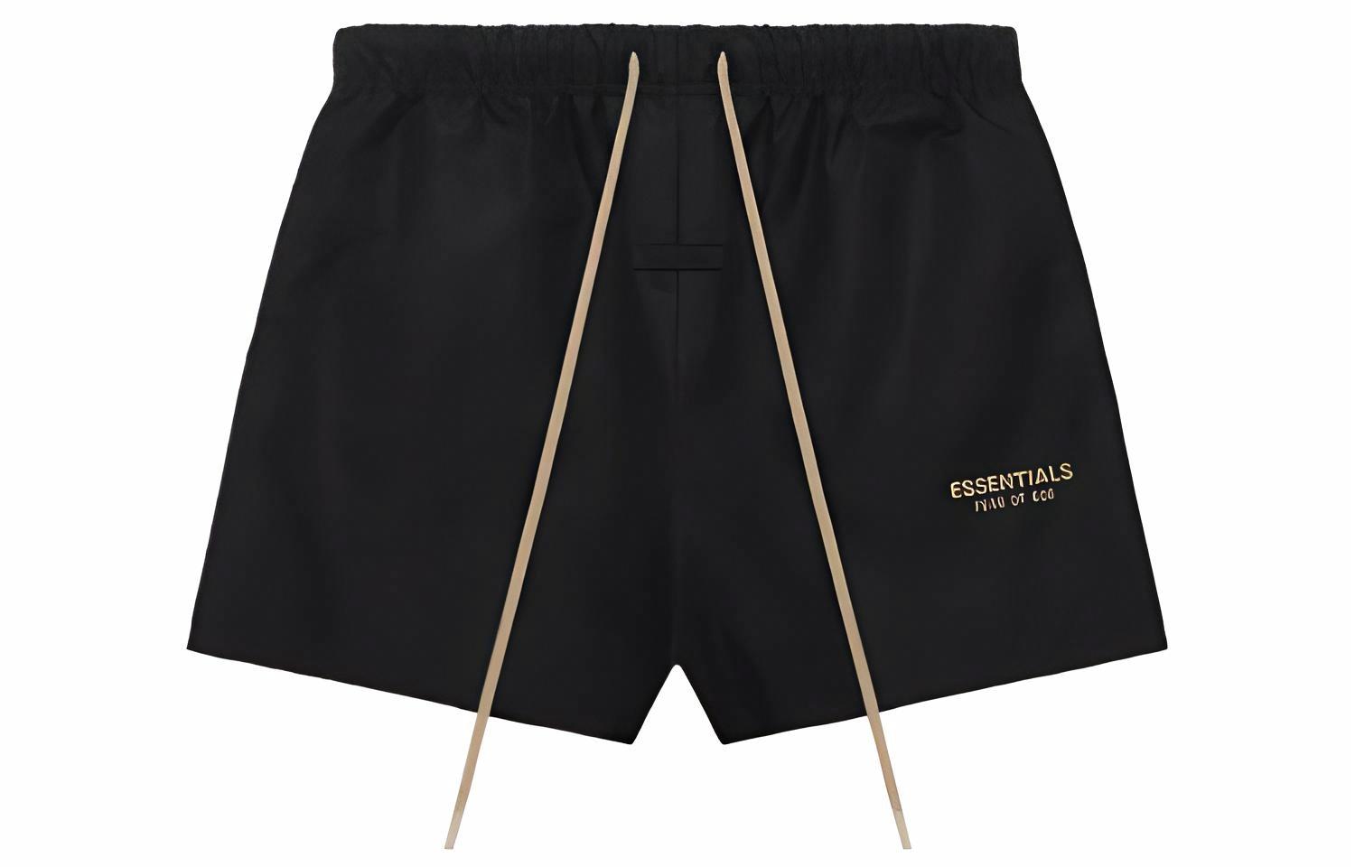 Мужские шорты Fear of God Essentials FW23 Running Short /Jet Black (черные)