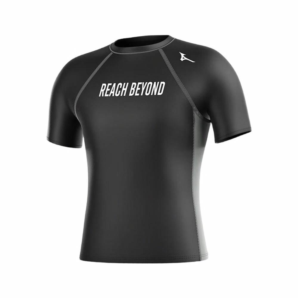 Мужская футболка Mizuno Быстросохнущая (черная)
