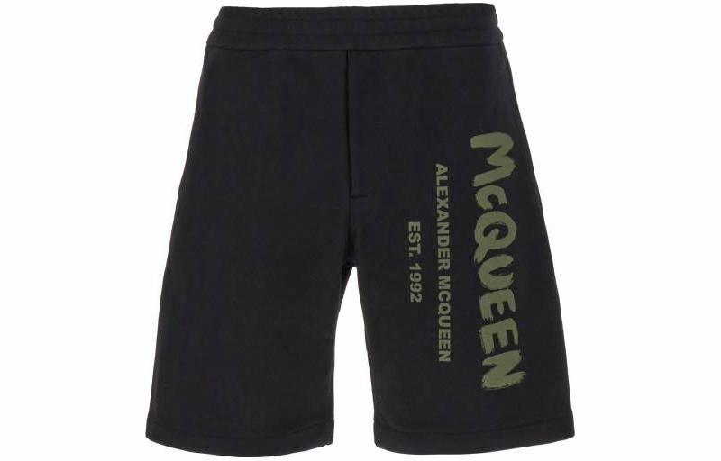 Мужские шорты Alexander McQueen (черные)