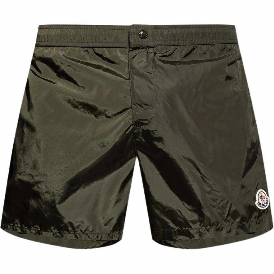 Мужские шлепанцы Moncler K10912C0001853326833 (зеленые)