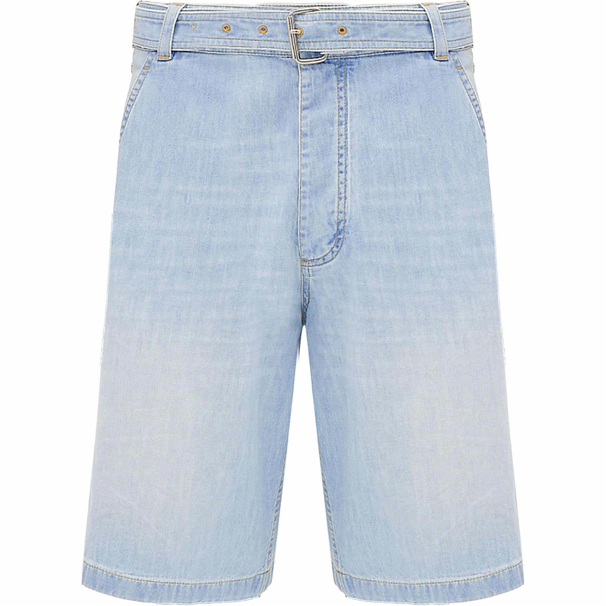 Мужские шорты Bottega Bottega Veneta FW23 Light Bleached Denim Shorts (светло-синие)