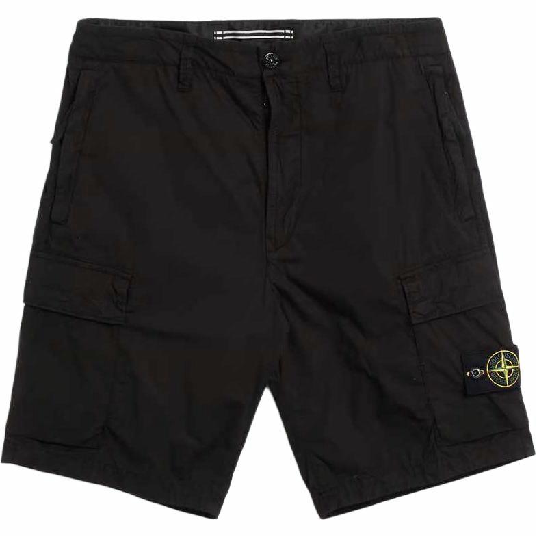 Мужские шорты STONE ISLAND 8015L0803-A0029 (черные)