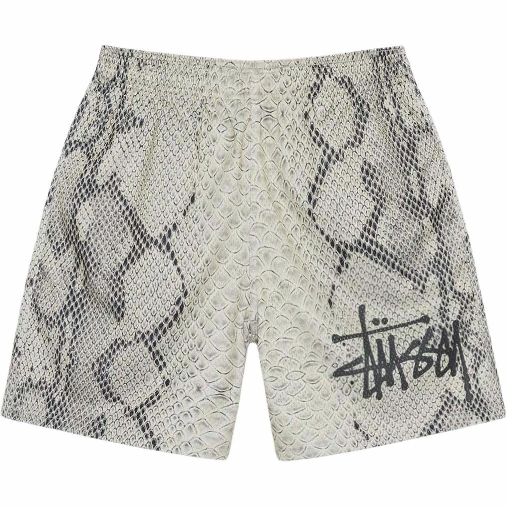 Шорты Stussy SS24 MESH SHORT BASIC SNAKE (бежевые)
