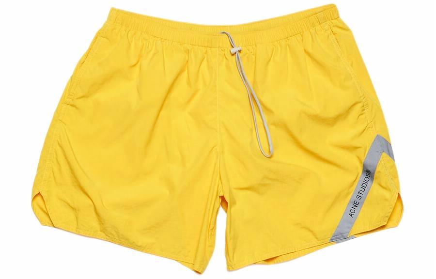 Мужские шорты Acne Studios BJ0020-ABO (светло-желтые)
