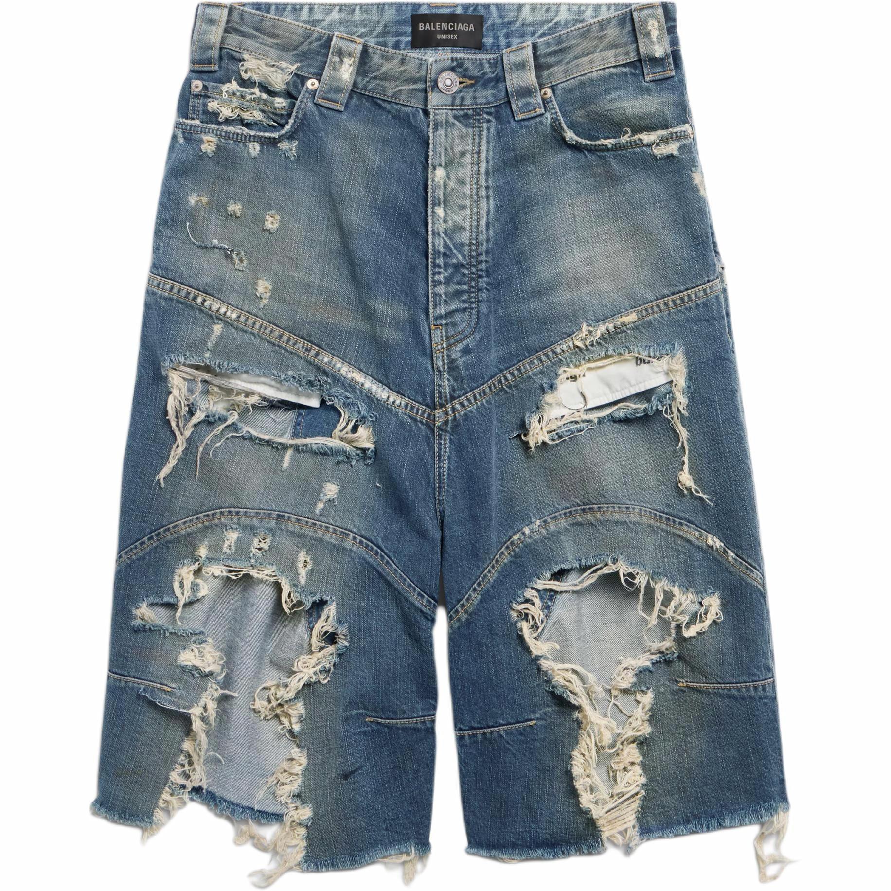 Мужские шорты Balenciaga Baggy SS25 High Summer (синие)