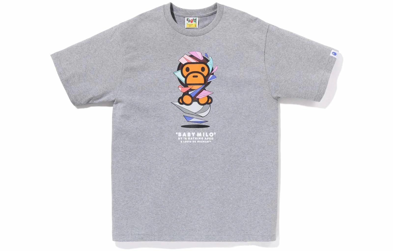 Мужская футболка A BATHING APE × LDG BABY MILO TEE (белая)