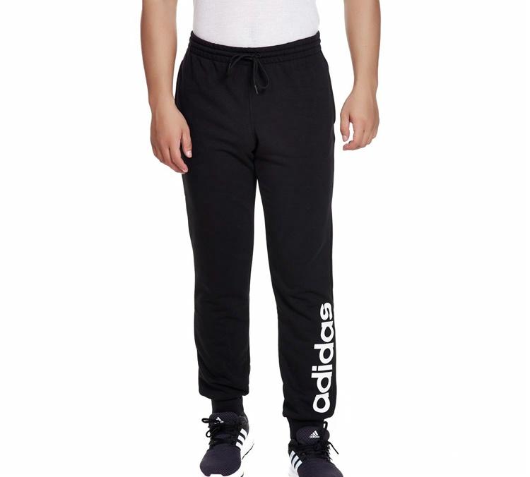 Мужские штаны adidas neo Logo (черные) — фото 4