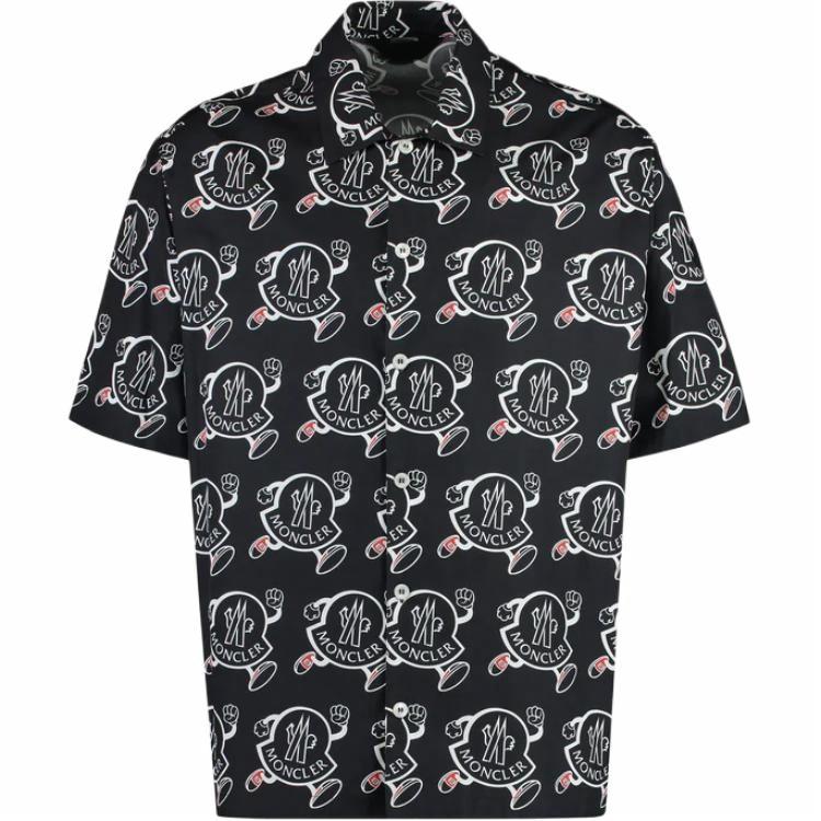 Мужская рубашка Moncler (черная)
