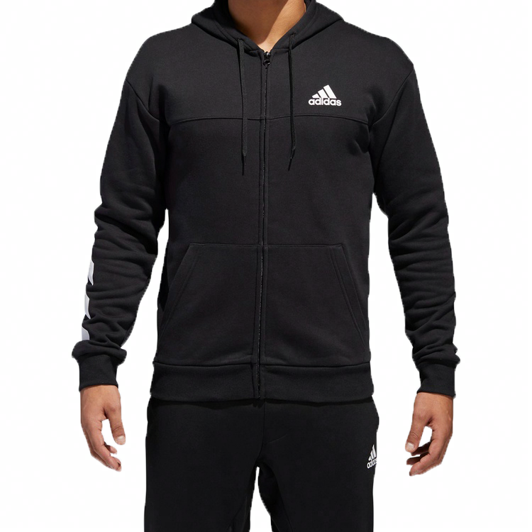 Мужская куртка adidas SPT Full Zip (черная) — фото 3