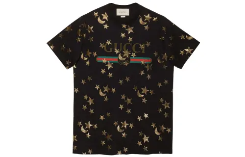 GUCCI T Shirts Women's Black Crew Neck Moderate
