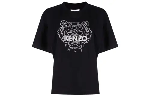 KENZO T Shirts Women's Black Crew Neck Moderate