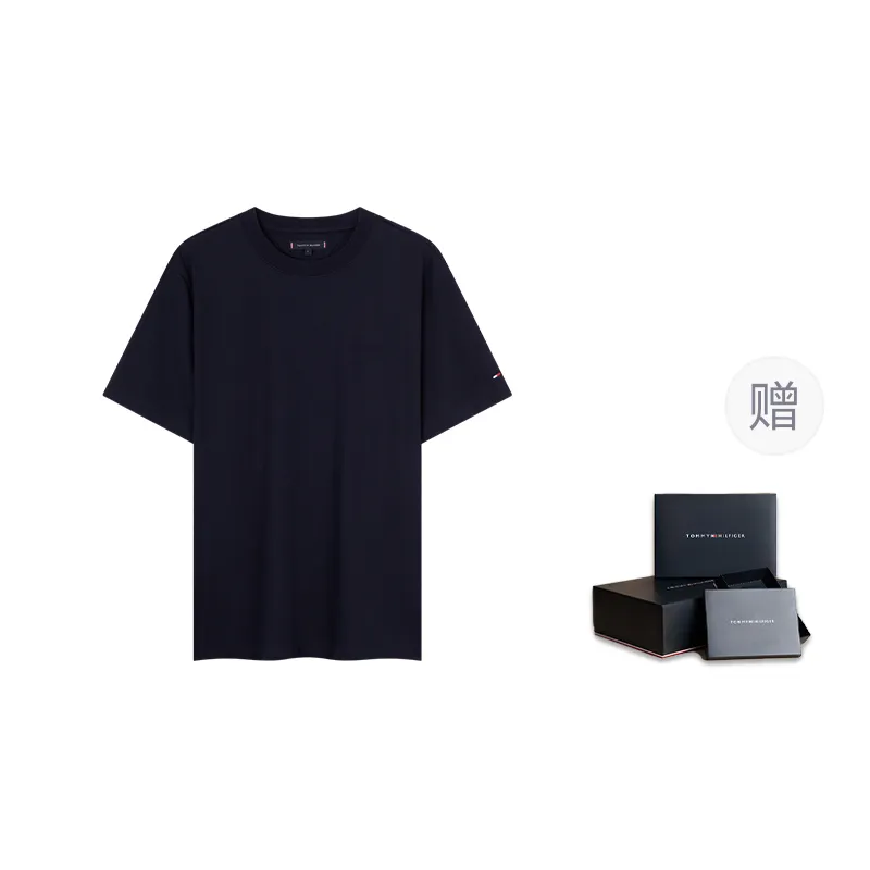 Tommy Hilfiger T Shirts Men's Crew Neck Moderate Straight Fit