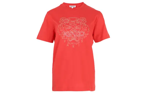 KENZO T Shirts Women's Red Crew Neck Moderate