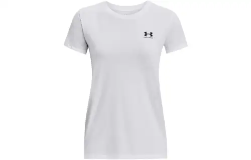 Under Armour T Shirts Women's White Crew Neck Moderate Straight Fit