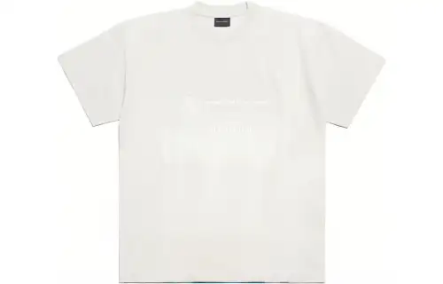 Balenciaga T Shirt, Regular Fit Women's White