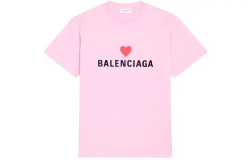 Balenciaga Regular T Shirt Women's Pink Regular Fit