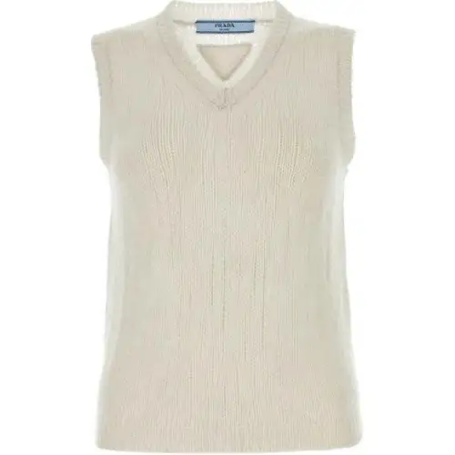 PRADA V Neck Knitted Vest