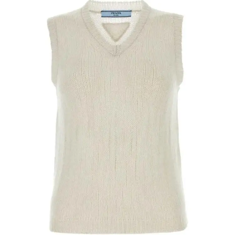 PRADA V Neck Knitted Vest