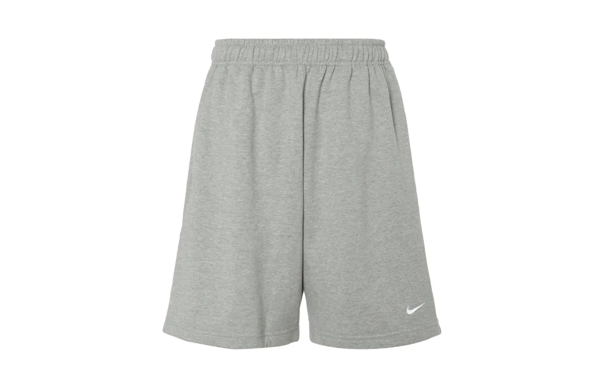 Nike Solo Swoosh Casual Shorts Men's Light Gray