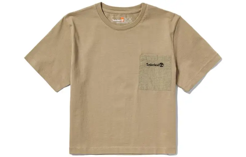 Timberland T Shirts Women's Liquorice Yellow Crew Neck Moderate